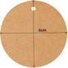 100pcs 6cm Round Kraft Tags Universal Diy Blank Tags With 20m Jute Twine For Wedding Birthday