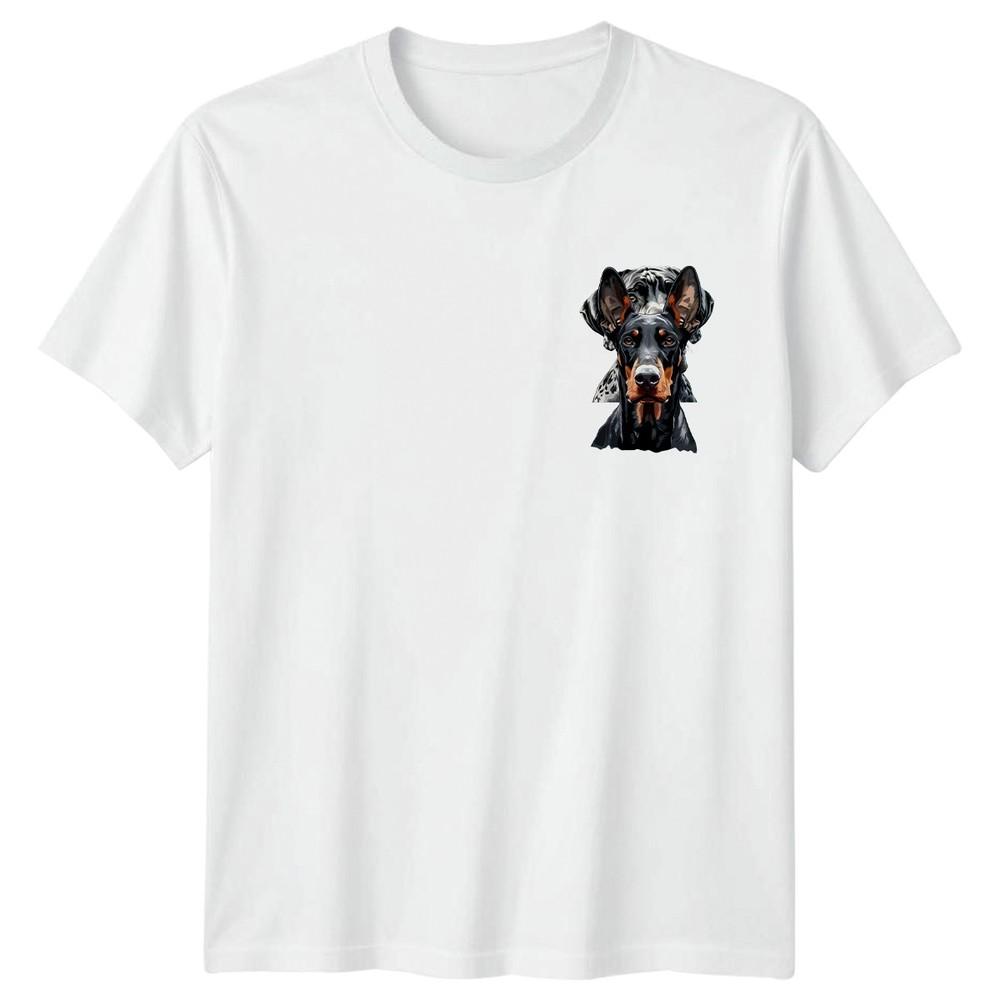 DoberUnisex Pinscher Dogs Animals Unisexs TShirt Unisexs Tee Graphic Canine Lover S