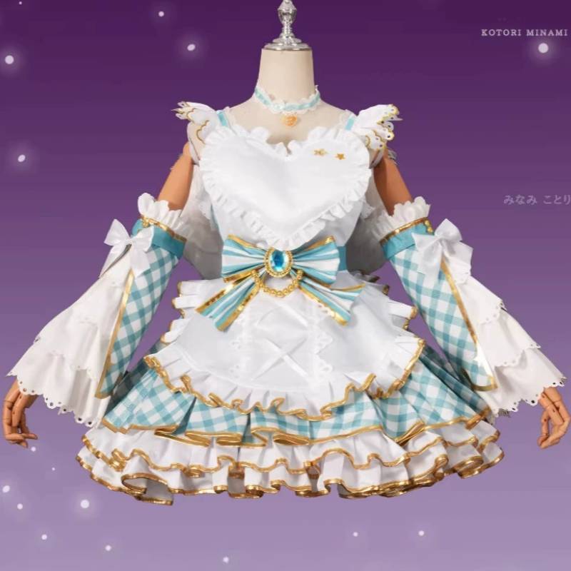 Conjunto de Fantasia Cosplay Kotori Minami de Love Live Com Asas Para Jogo Anime Role Play
