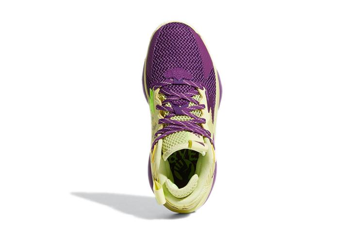 Adidas D Lillard 8 Slip Resistant Abrasion Resistant Low top Performance Basketball Shoes Purple GY2906