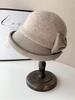 Women'S Fashion Knit Fabric Fisherman Hat, Lightweight Fall & Winter Warm Basin Cap, Hand Wash Only, Elegant Mother'S Hat
