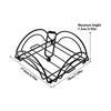 Square Shape Metal Napkin Holder Flat Design Iron Art  Tissue Rack  Cafe Setting
