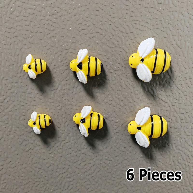 3-6-9 buc 3 Dimensiuni Animal Creativ Albină Galbenă Rășină Magneți de Frigider Accesorii Decor Acasă Autocolant Magnetic Drăguț pentru Frigider