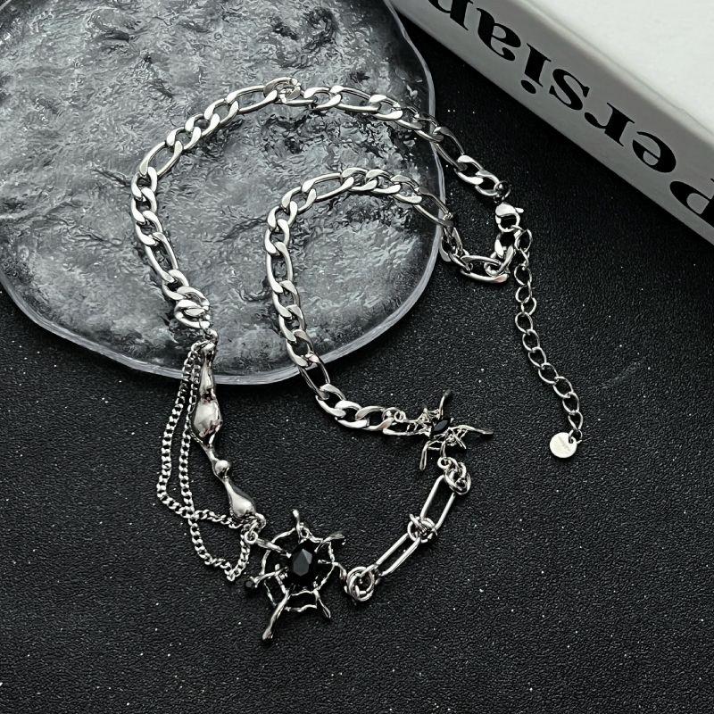 

Kansai Cobweb Kuchao Clavicle Chain Disco Black Onyx Chain length 44.5cm + extended chain 5.5cm