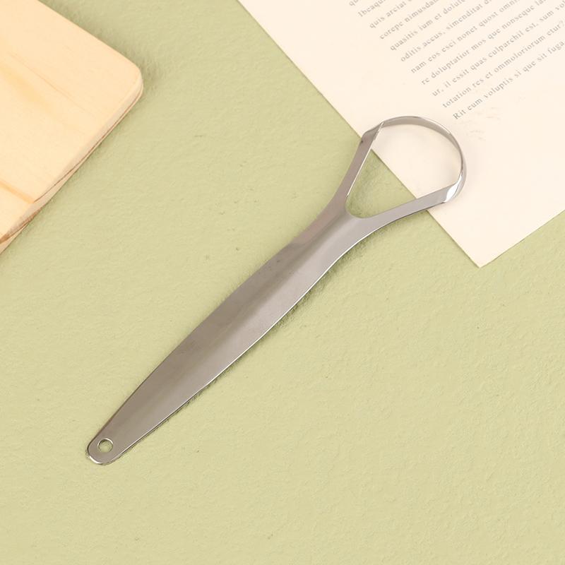 

Скребок для язика Очищувач для дорослих Медична якість Усунення неприємного запаху з рота Металевий скребок для язика з нержавіючої сталі Зубний набір onesize