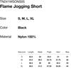Thisisneverthat Flammen Jogging-Shorts Schwarz
