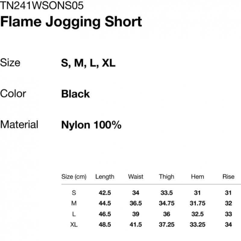 Thisisneverthat Flammen Jogging-Shorts Schwarz