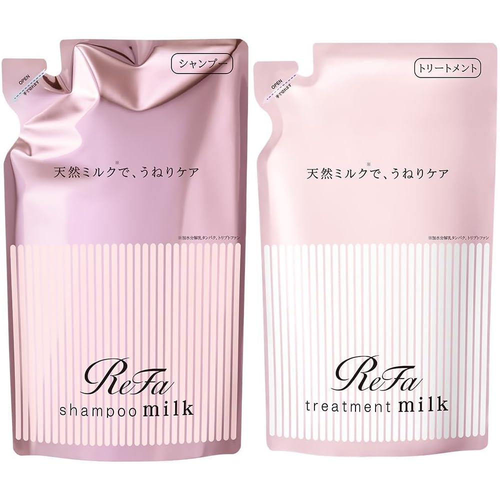 ReFa Milk Protein Pink Floral Berry 500ml Shampoo and Conditioner Set