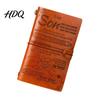 Faux Leather Diary Journal Notebook Loose-Leaf Refillable Cover with Elastic Flexible Writing