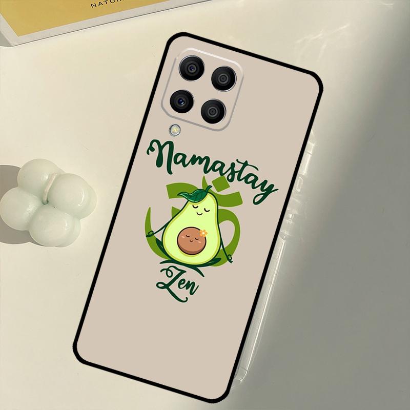 Avocado Yoga Funny Pattern For Samsung Galaxy M15 M35 M21 M16 M06 M33 M13 M53 M11 M31 M55 M14 M34 M54 M12 M32 M52 Case