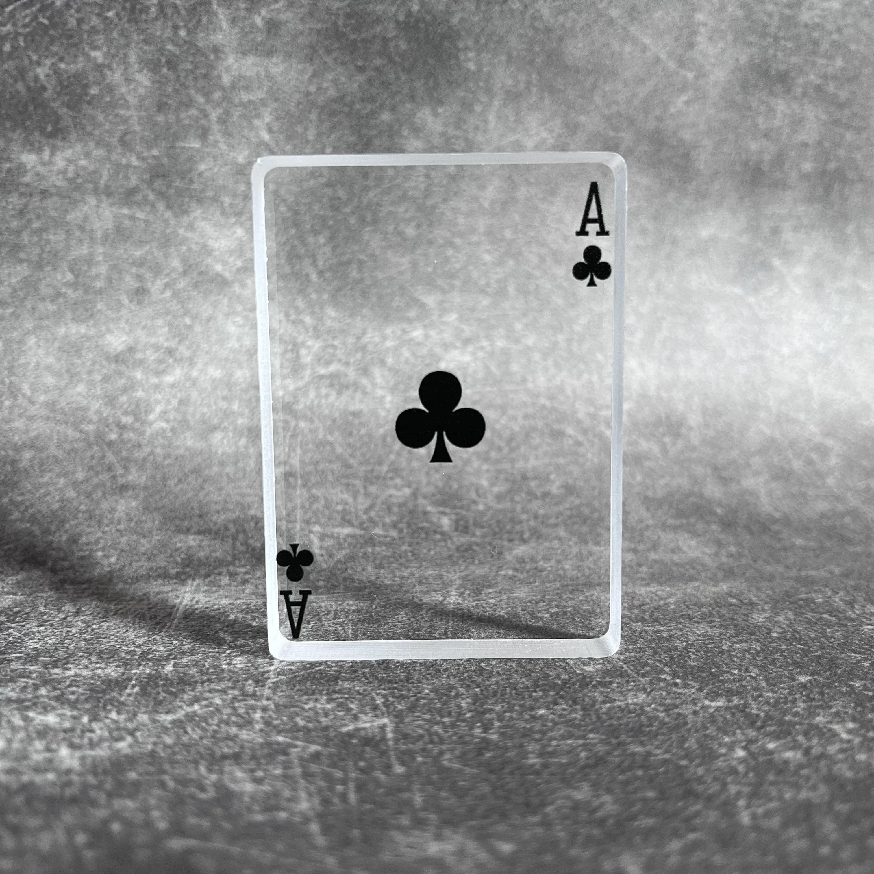 

Omni Deck Glass Card Deck Ice Bound Card Magic Tricks Close Up Magic Illusions Accessories Gimmicks Magician Poker Clear Block