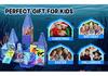 Ocean World Magnetic Tiles Set - Colorful STEM Educational Toy