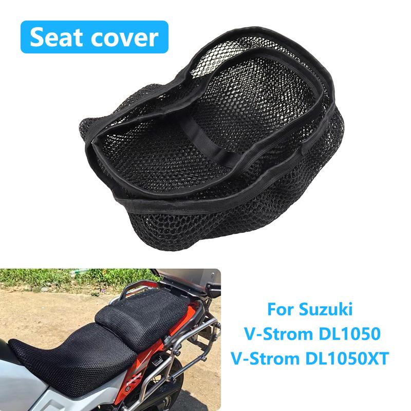 For Suzuki V-Strom DL1050 DL1050XT Motorcycle Seat Cover 3D Mesh Fabric Seat Non-Slip Breathable Heat Ulation Protect Cushion