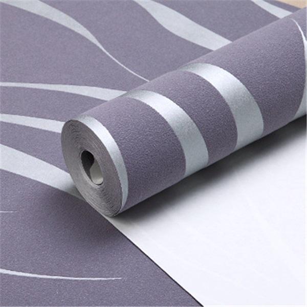 

Модные нетканые обои для элегантного фона стены стильный домашний декор легко монтируется прочный современный дизайн обоев 1 Roll фиолетовый