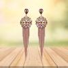 Jewellery Gifts Stylish Latest Western Ear Rings Gold Plated Crystal Handmade Tassel Long Earrings