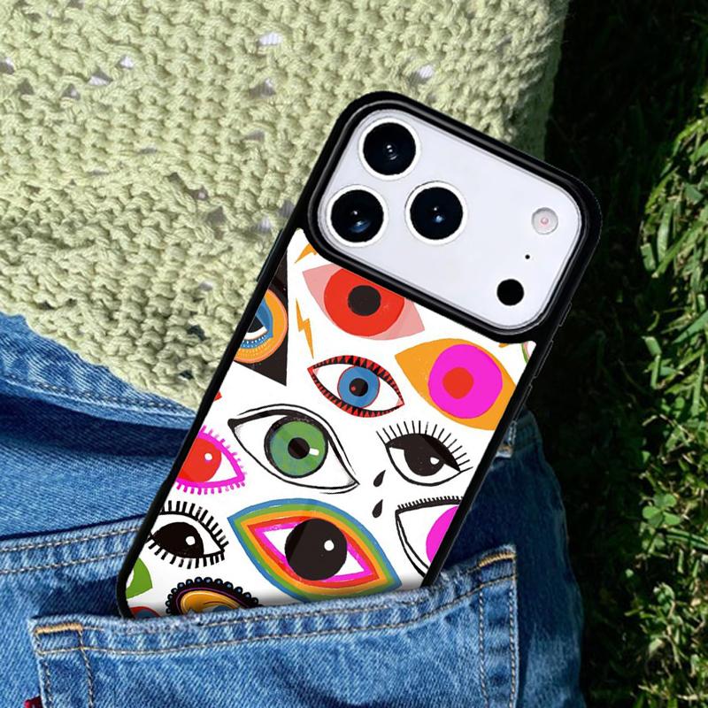 EVIL EYE Collage Phone Case Cover Compatible with for IPhone 17air 16e 15 14 13 12 11Pro Max 17 Air