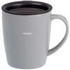 HARIO Ceramic Coated Vacuum Double Wall Insulated Tumbler 350mL White CTF-350-W with Rotary Lid