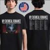 MCR The Black Parade 2026 Koszulka 20. Rocznica Daty Trasy Dwustronna Merch Koszulka Unisex