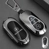 Car Key Rings For Mercedes Benz AMG A B C E S Class GLC CLA CLE S450 W222 W176 W204 W205 W177 X167 Car Remote Key Case Cover FE1