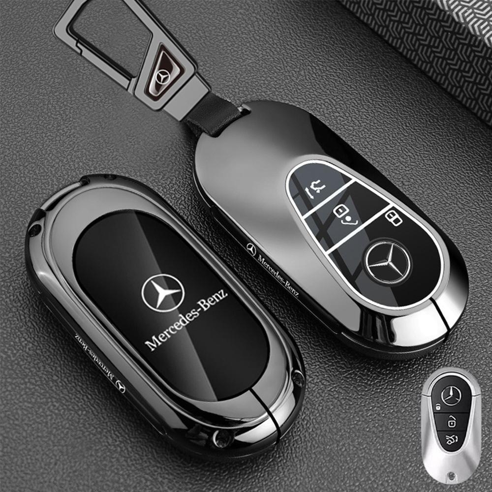 Car Key Rings For Mercedes Benz AMG A B C E S Class GLC CLA CLE S450 W222 W176 W204 W205 W177 X167 Car Remote Key Case Cover FE1