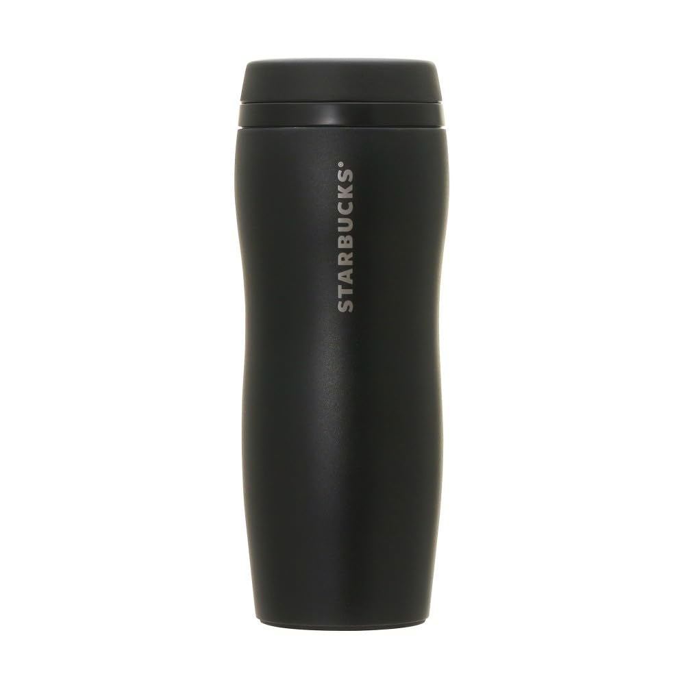 

Starbucks Carved Recycled Stainless Steel Bottle, Matte Black, 355ml (2024 Model), 550919