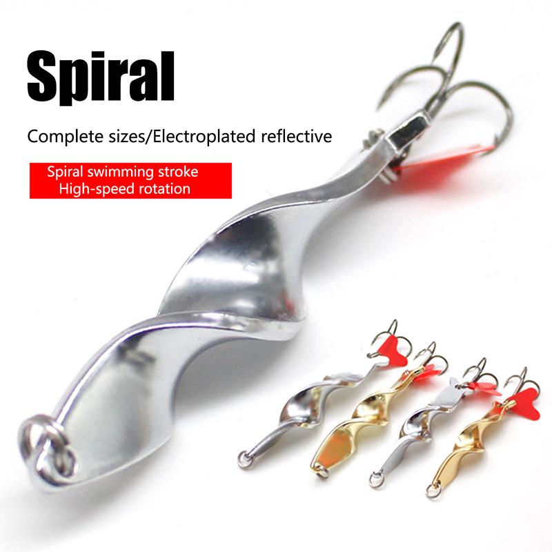 2 Stück Gold Silber 10g 14g 21g 28g Rotierender Metall Spinner Löffel Angelköder Köder Für Forelle Hecht Angeln Fisch Drillingshaken Tackle
