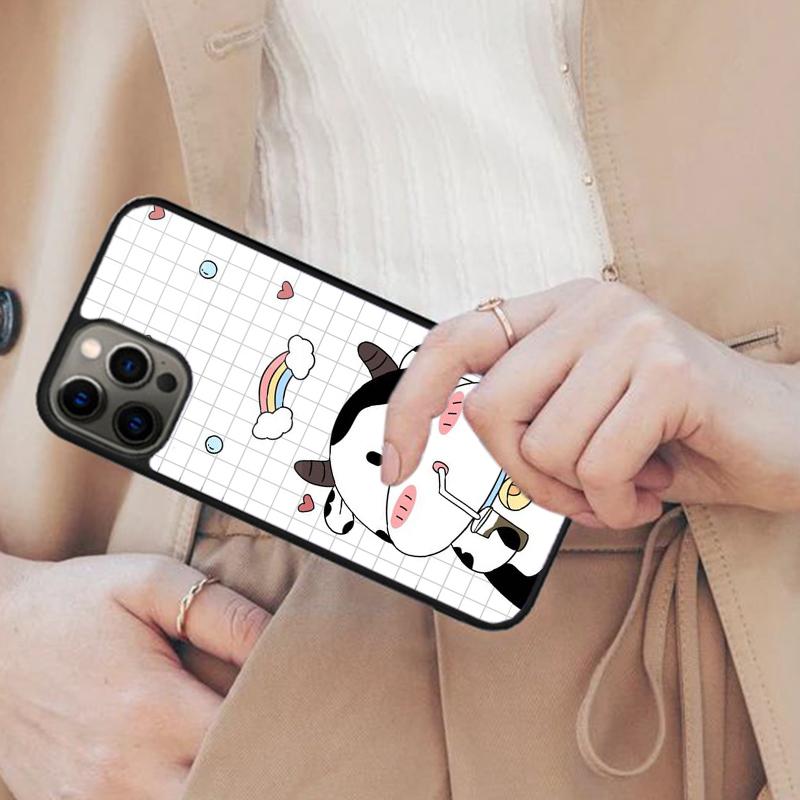 

Cartoon Cute Cow Spots Magnetic Phone Case For APPLE iPhone 17 Air 16 14 13 12 Pro Max 15 Plus Wireless Charge MagSafe Cover iPhone 13mini