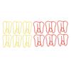 100PCS Paper Clips Metal Multifunctional Paper Memo Clip Portable Office Clips for Document