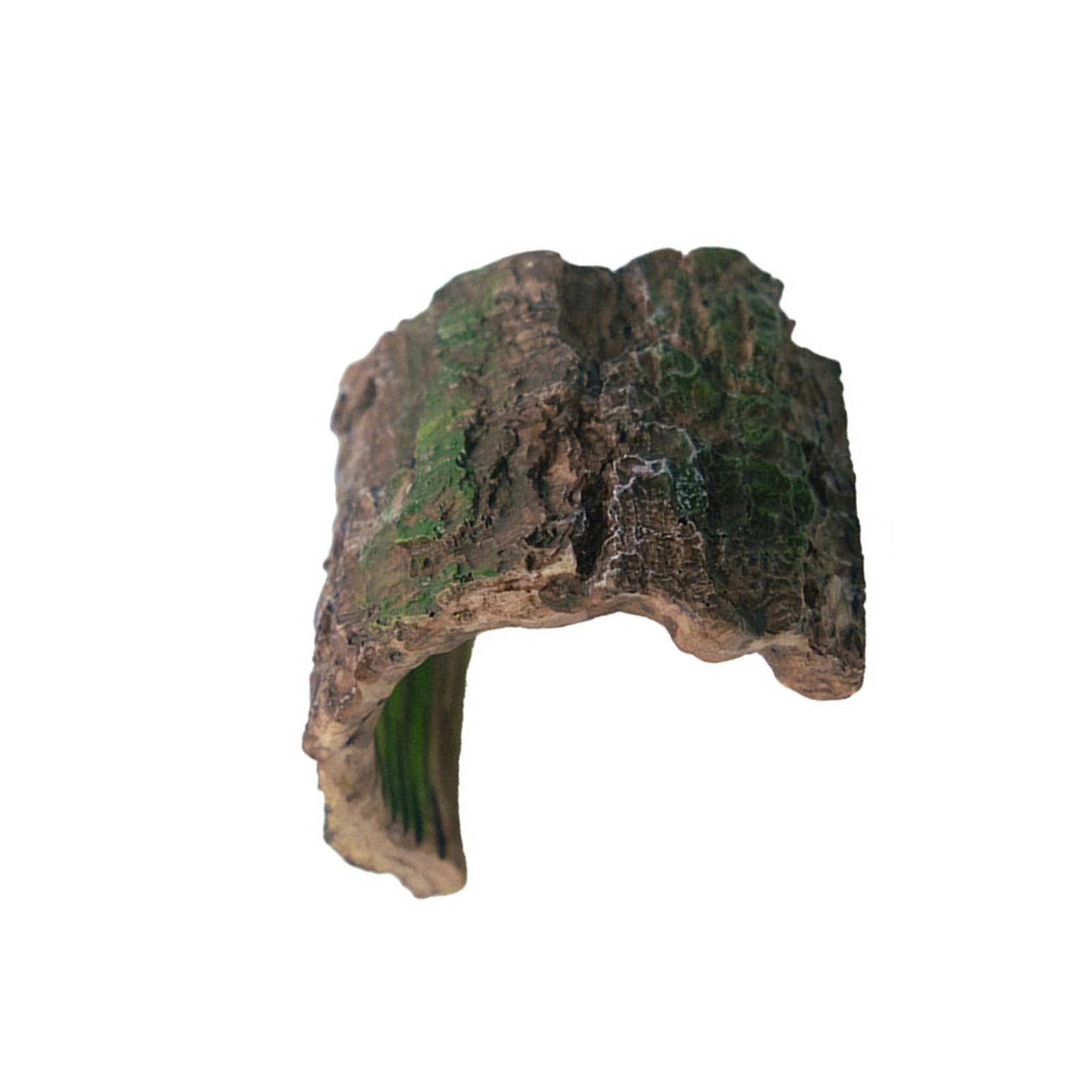 

Укрытие для рыб и рептилий, пещера, дупло дерева, смола, пень, украшение для аквариума, террариума, аксессуар для ландшафтного дизайна аквариумов S