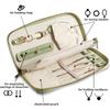 Foldable Jewelry Organizer with Zipper Tangle-free Jewelry Storage Case Portable Large Capacity Storage Bag for Rings//Earrings