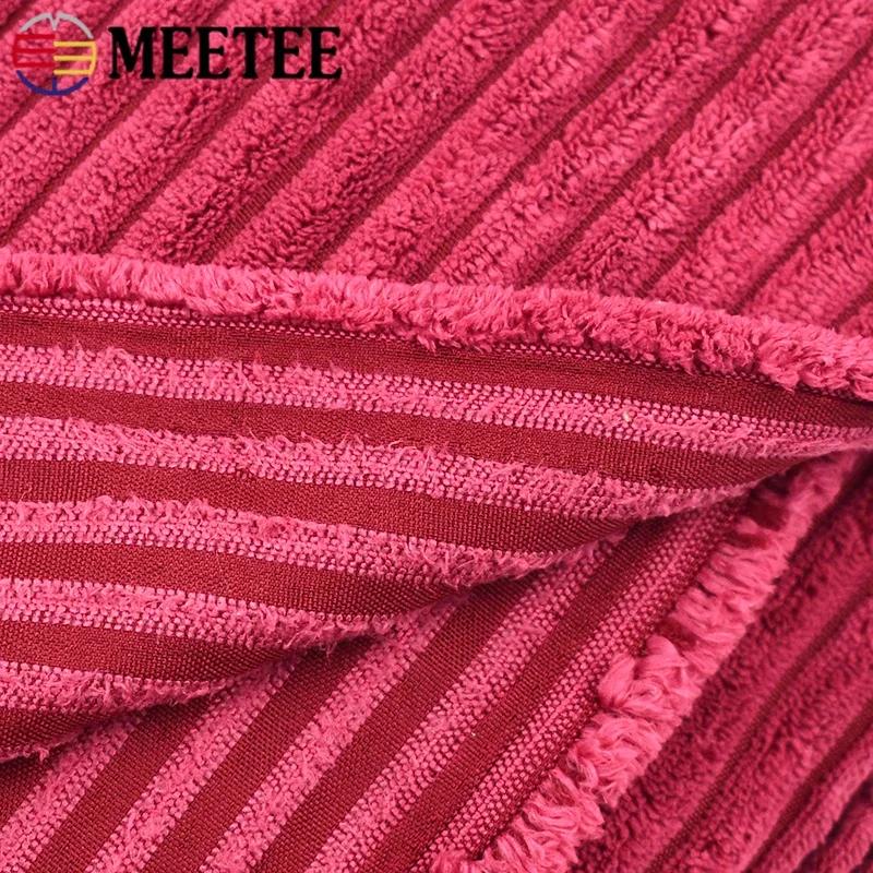 Meetee 50/100*150cm Striped Cotton Corduroy Fabric Decorative Cloth for Sofa Pillows Plush Toy DIY Clothing Sewing Home Textiles