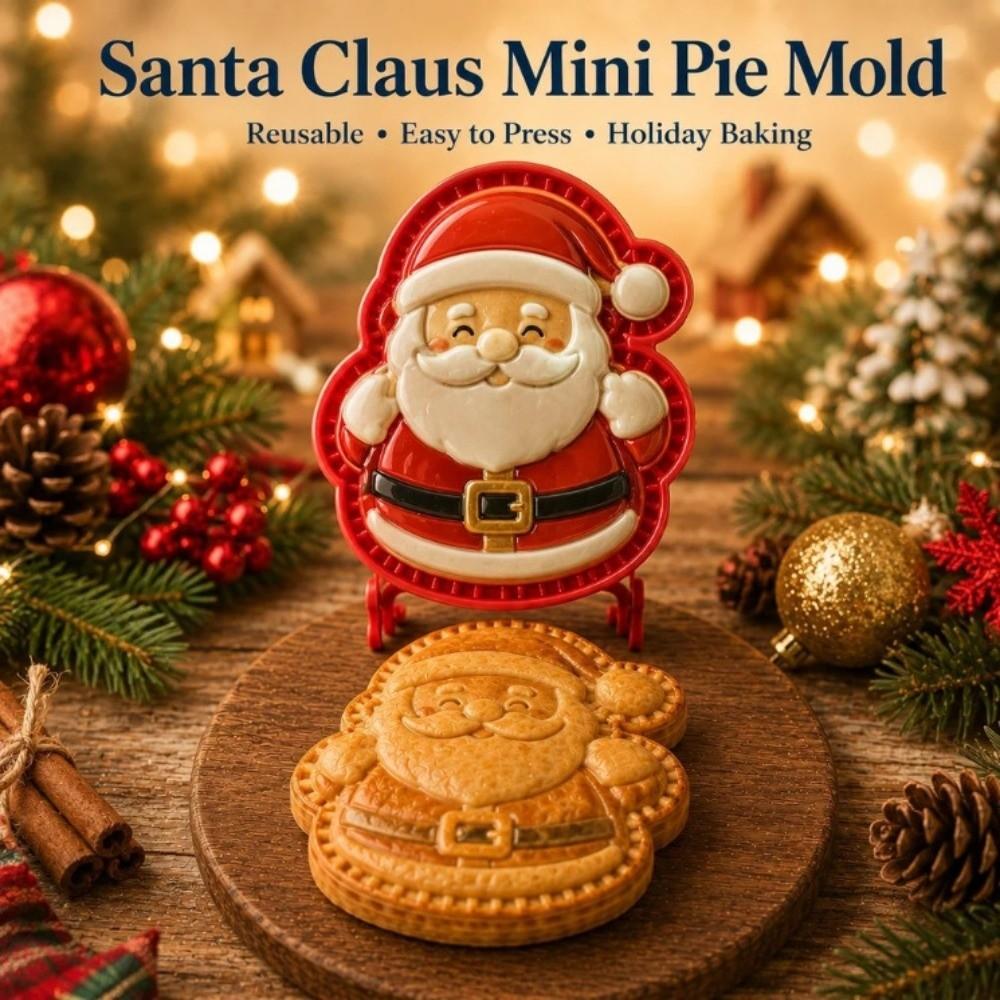 Collezione di Stampi Riutilizzabili per Torta di Natale 8 Forme Pressa per Impasto Tascabile per Festa di Natale Potluck