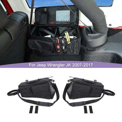 Automobilio galinio bagažo skyriaus šoninė daiktų laikymo krepšys-organizatorius Jeep Wrangler JK 2007-2017 m. daiktų laikymui ir tvarkymui