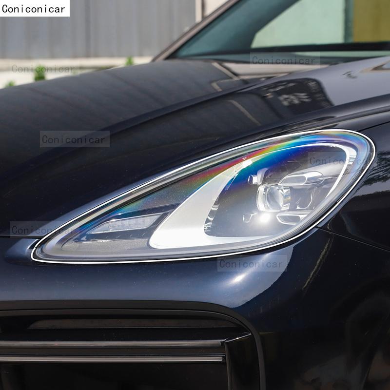 Car Headlight Protection Transparent Repair Anti-Scratch Protective Film TPU Stickers For Porsche Cayenne 2011- Accessories
