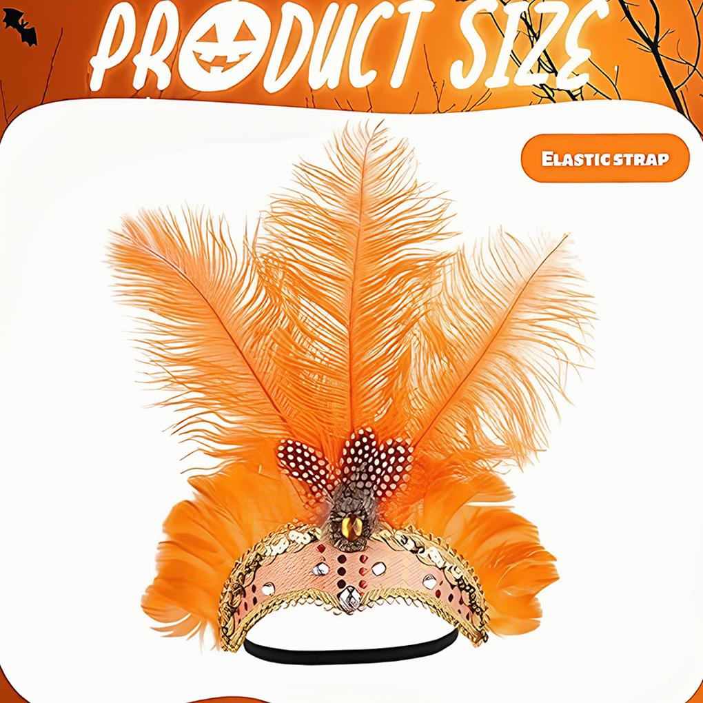 Showgirl Headpiece Plume Headwear Glamour Lightweight Show Girl Feathers Versatile Style Showgirls for Performances