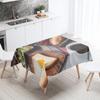 Breakfast Gourmet Printed Tablecloth Stain Resistant Waterproof Rectangular  Kitchen Table Decoration Home Decor