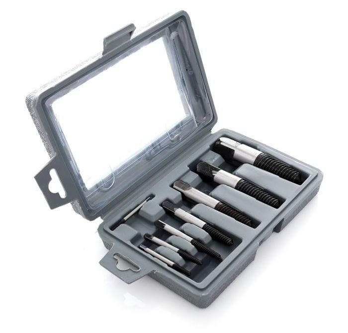 Screw extractors for broken screws, 8 pieces, KD10262