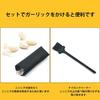 CMD Garlic Stainless Easy to Saves Manual Ginger with Brush and Garlic Kitchen Silver Crusher, Steel, Rustproof, Durable, Clean, Non-Slip Handle,
