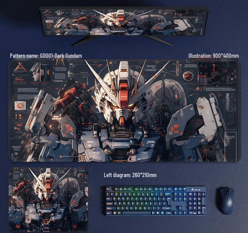 Gundam XL Gaming Mouse Pad - Violent Bear Design, Perfect for Boys & Girls' Computer, Laptop, Keyboard, Esports & Desk