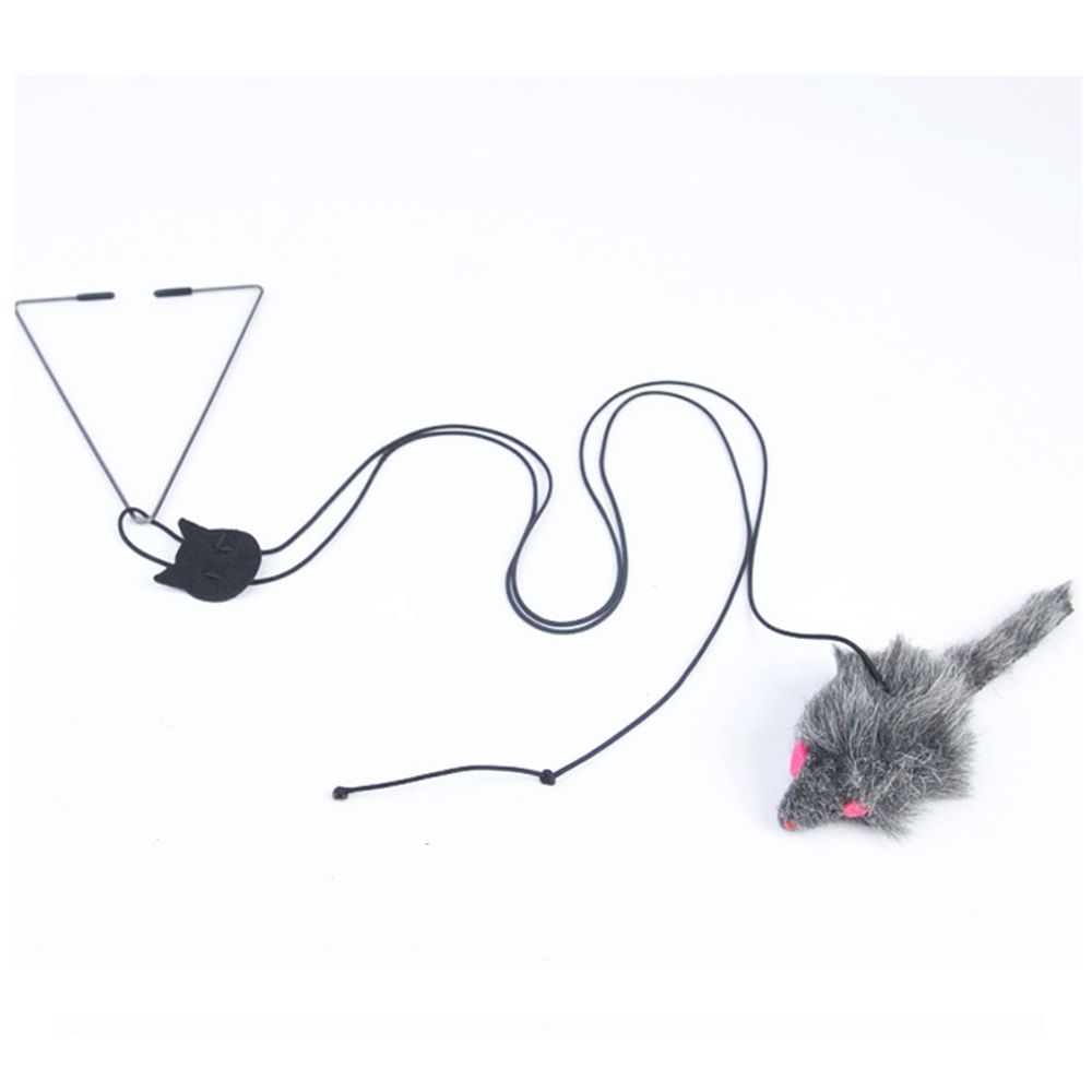 Mouse Hanging Door Type Self-excited Cat Supplies Cat Scratch Rope Cat Stick Interactive Toy
