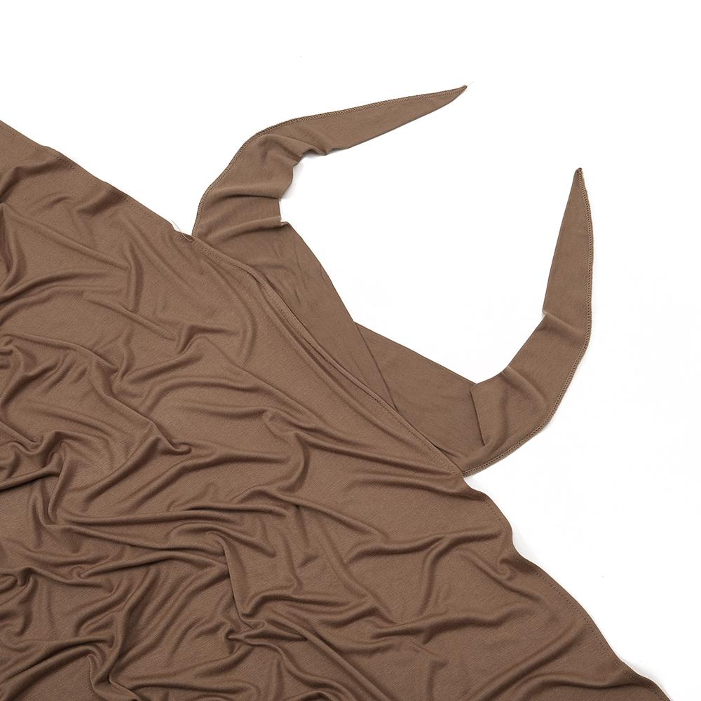 Women Instant Hijab Turban Cotton Jersey Hijab Soft Forehead Cross Instant Hijab Shawls Wraps Muslim Stretch Head Scarf Headband