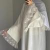 Loriya2025 Patchwork Lace Abaya Dress LR1017