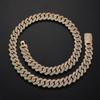 Stylish 18K Gold-Plated Cuban Chain for Men In-Stock with Zircon Copper Body - Bold Fashion Jewelry