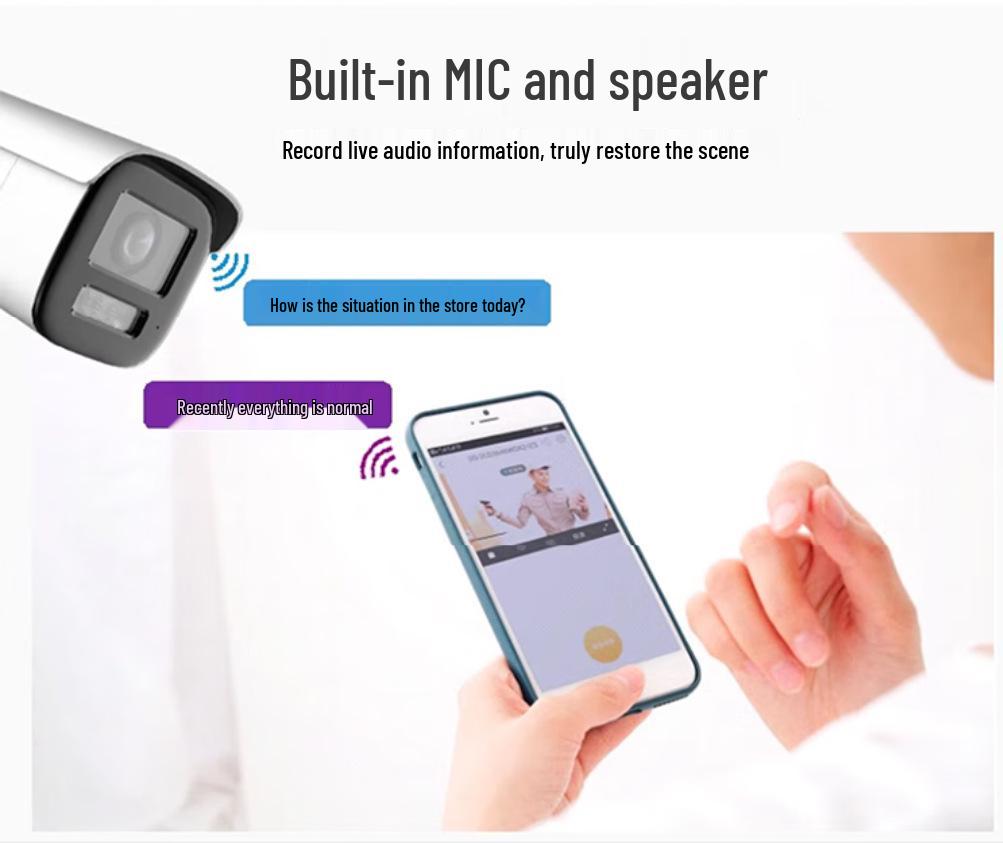 5MP HD Face Recognition Camera with Full Color Night Vision, POE, for Indoor/Outdoor Use.