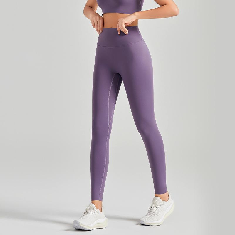 High Waist Hip Lift Yoga Leggings for Women - No Visible Lines, Perfect for Pilates and Fitness.