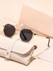 Small round frame fashion flat mirror versatile plain face white temperament trend new popular high-end frame glasses