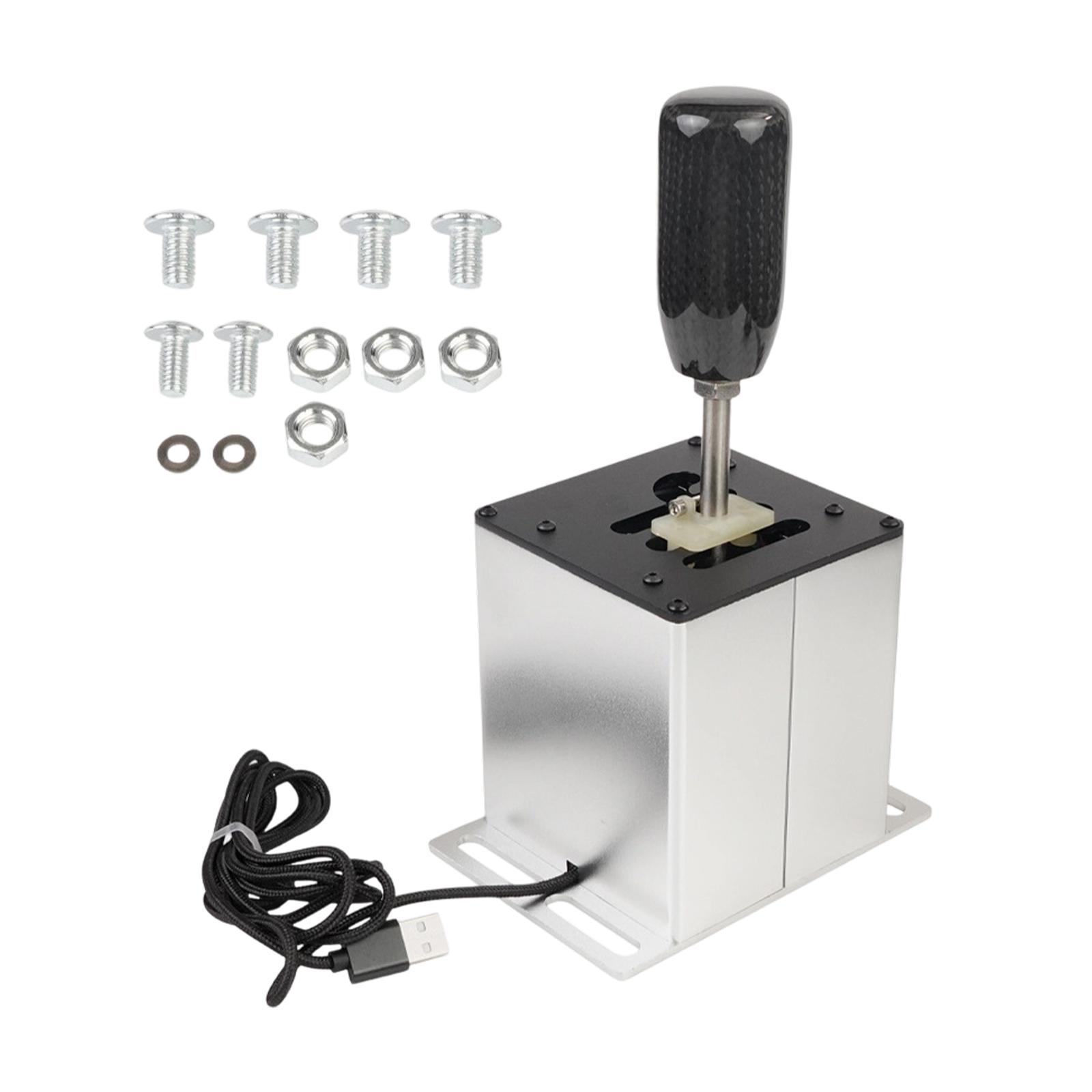 

USB Simulator Shifter Aluminum Alloy H Gear Shifter Game Accessory High Performance for PC G29 G27 G920 T300RS