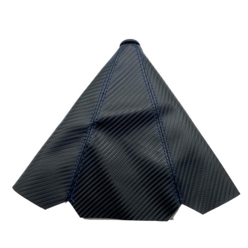 

Чехлы для переключателей из искусственной кожи с прострочкой, чехлы для ручных переключателей передач для большинства автомобилей, чехлы для ручек переключателей из углеродного волокна