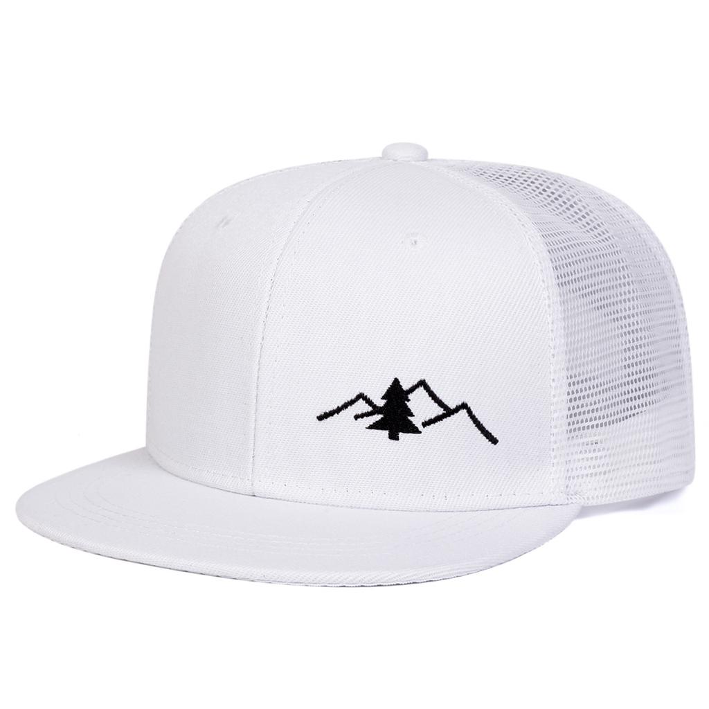 Fashion Hip Hop Unisex Mountain Embroidery Hip-hop Net Hats Spring Summer Outdoor Adjustable Casual BaseballCaps Sunscreen Hat