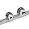1PCS 1Mod 1 Modulus Metal Gear Set Steel Gear Rack 45 Teeth Adjustable Pinion Bore Hole Options 6-12mm Length 10x10x500mm
